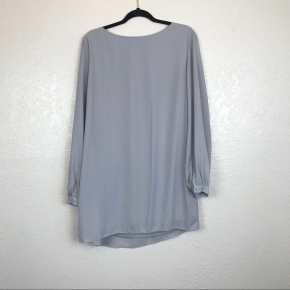 Sold///Lulus Grey Long Sleeve Dress Women’s - Picture 4 of 7